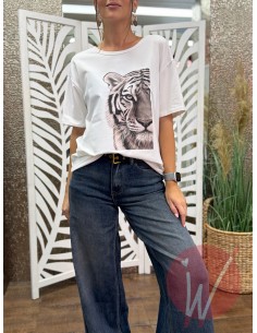 T-Shirt Tiger Bianco 2