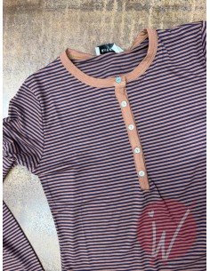 T-Shirt Stripes Tabacco 2