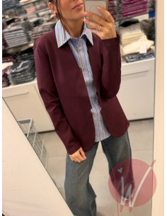 Giacca Panama Slim Bordeaux 2