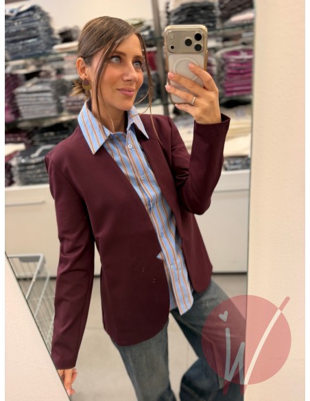 Giacca Panama Slim Bordeaux