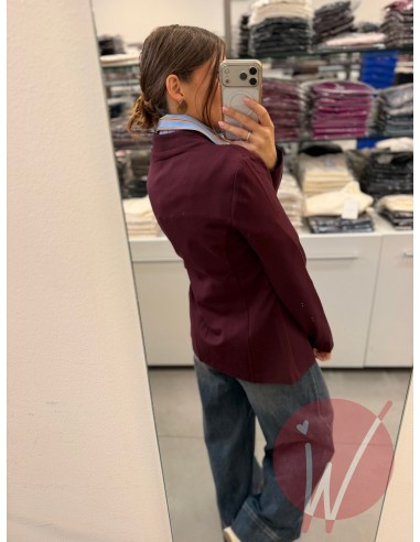 Giacca Panama Slim Bordeaux