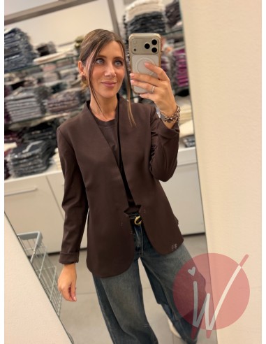 Giacca Panama Slim Moro