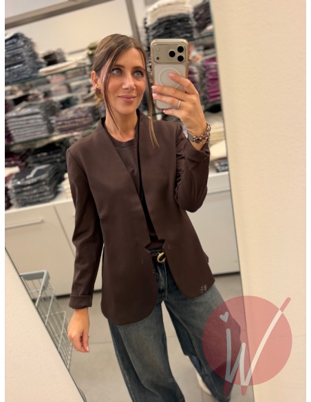 Giacca Panama Slim Moro