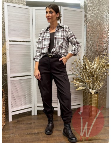 Camicia Check Arizona Bordeaux