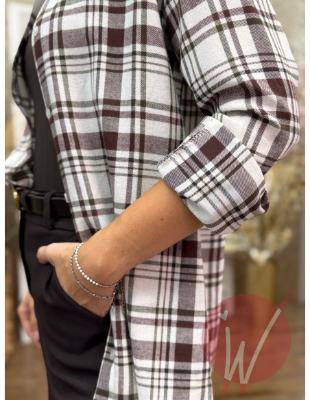 Camicia Check Arizona Bordeaux