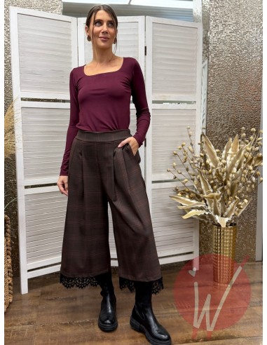 Pantalone Gaucho Check Moro