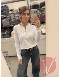 T-Shirt Serafino Emily Bianco