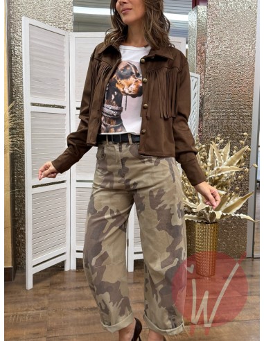 Giacca Frange Suede - VICOLO