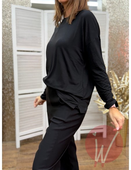 T-Shirt Jillian Nero- VICOLO