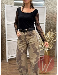 Top Pizzo Elodie Nero 2