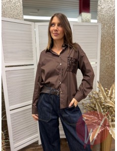Camicia Paillettes Brooke Moro