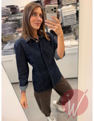 Camicia Denim Boston Blu Notte