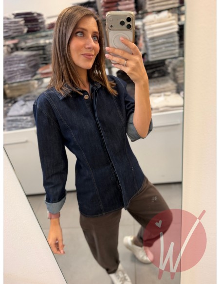 Camicia Denim Boston Blu Notte
