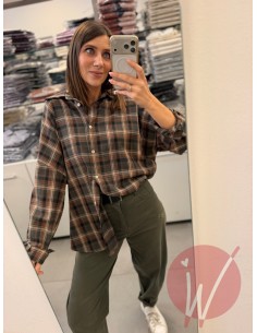 Camicia Check Olivia Militare