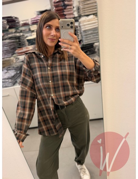 Camicia Check Olivia Militare