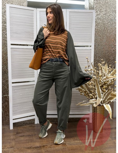 Pantalone Praga Verde Militare