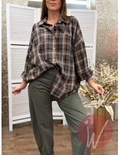 Camicia Check Olivia Militare