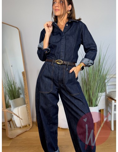 Camicia Denim Boston Blu Notte