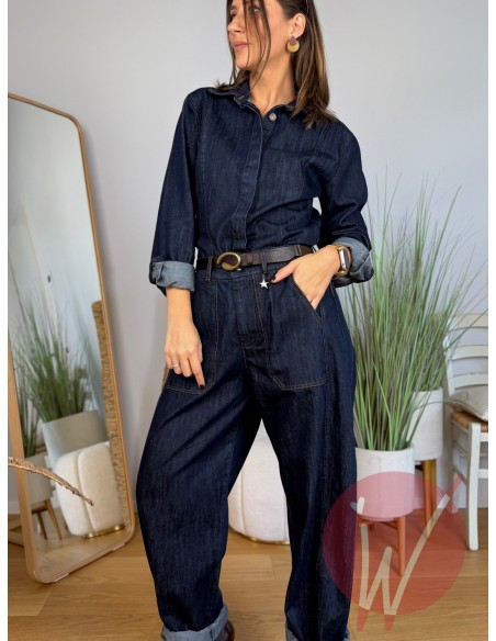 Camicia Denim Boston Blu Notte