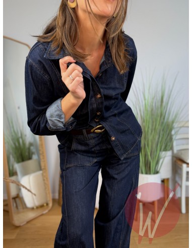 Camicia Denim Boston Blu Notte