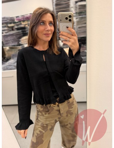 Cardigan Corto Grace Nero