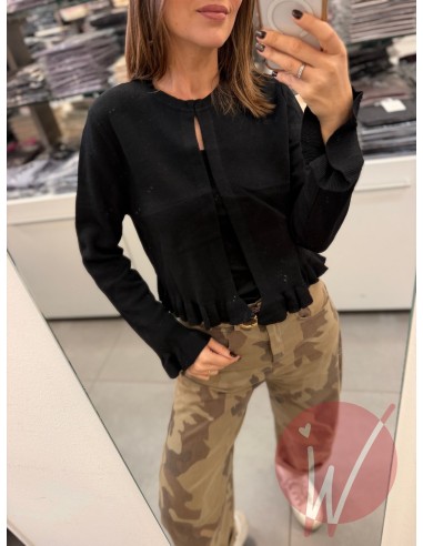 Cardigan Corto Grace Nero