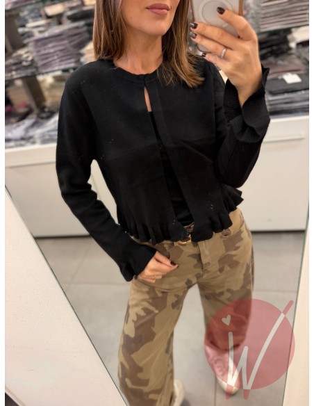 Cardigan Corto Grace Nero