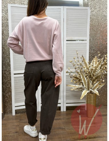 Maglia Basic Greta Cipria