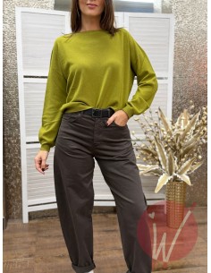 Maglia Basic Greta Verde Oliva