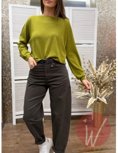 Maglia Basic Greta Verde Oliva 2