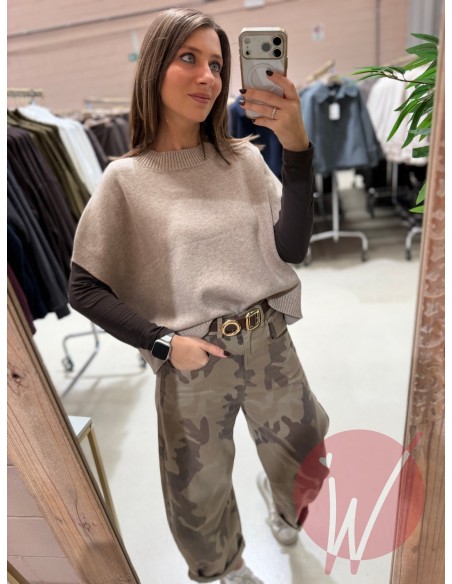 Gilet Amelia Beige Melange