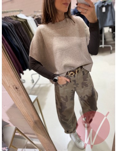 Gilet Amelia Beige Melange