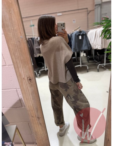 Gilet Amelia Beige Melange