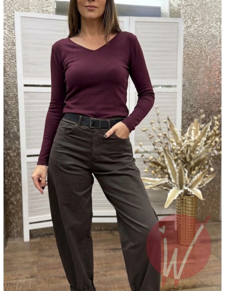 Maglia Basic Avery Bordeaux
