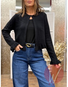 Cardigan Corto Grace Nero 2