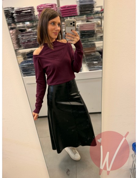 Maglia Scarlett CutOut Bordeaux