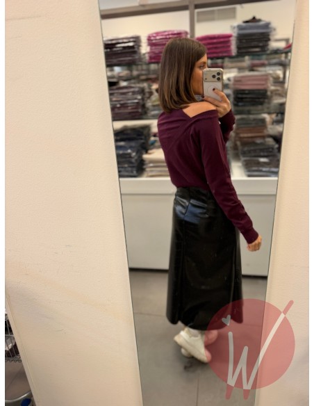 Maglia Scarlett CutOut Bordeaux
