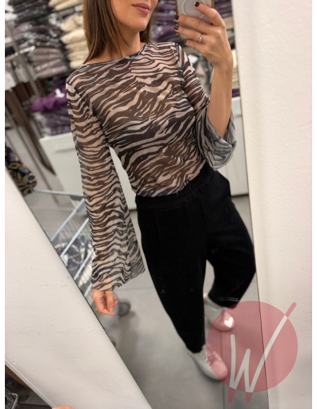 Blusa Tulle Zebrata