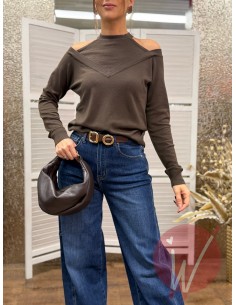Maglia Scarlett CutOut Moro