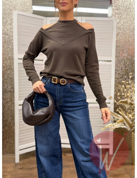 Maglia Scarlett CutOut Moro