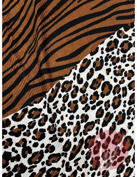 Sciarpa Leopard Tabacco