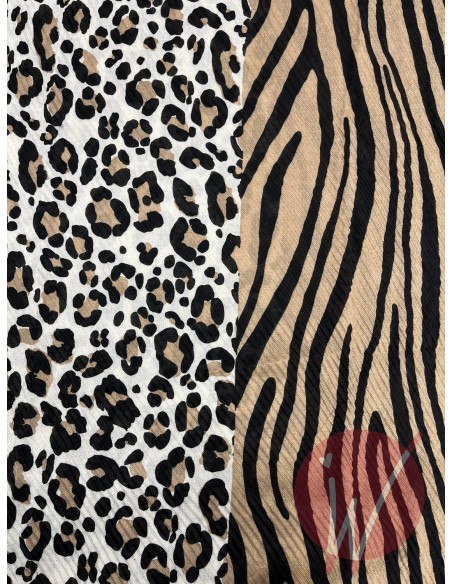 Sciarpa Leopard Beige