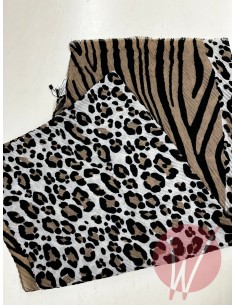 Sciarpa Leopard Beige 2