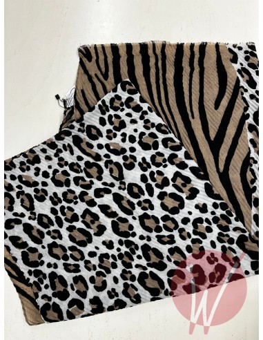 Sciarpa Leopard Beige