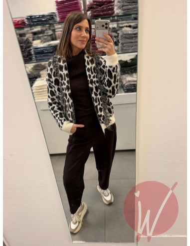 Cardigan Leopard Panna