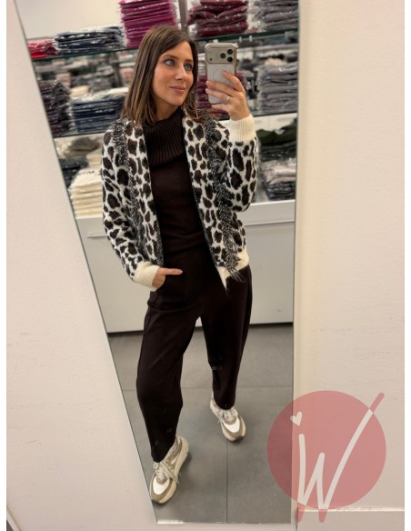 Cardigan Leopard Panna