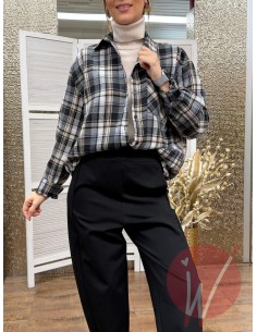 Camicia Check Tess Nero