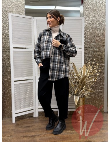 Camicia Check Tess Nero