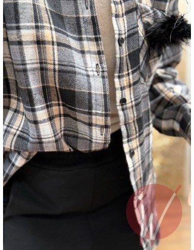 Camicia Check Tess Nero