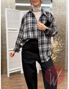 Camicia Check Tess Nero 2